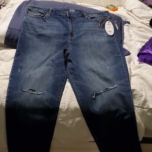 Crop straight jeans